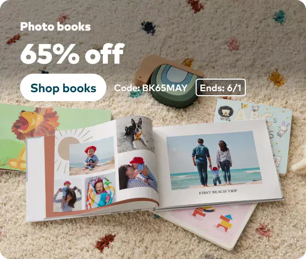 65% off Photo Books