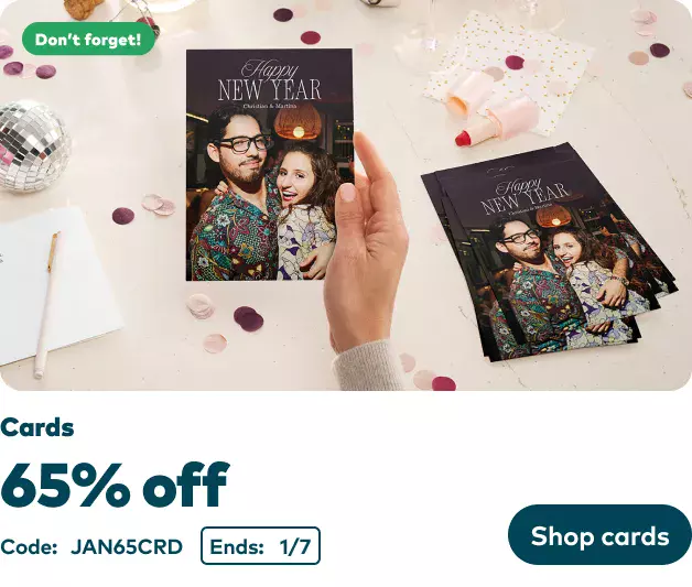 65% off Cards