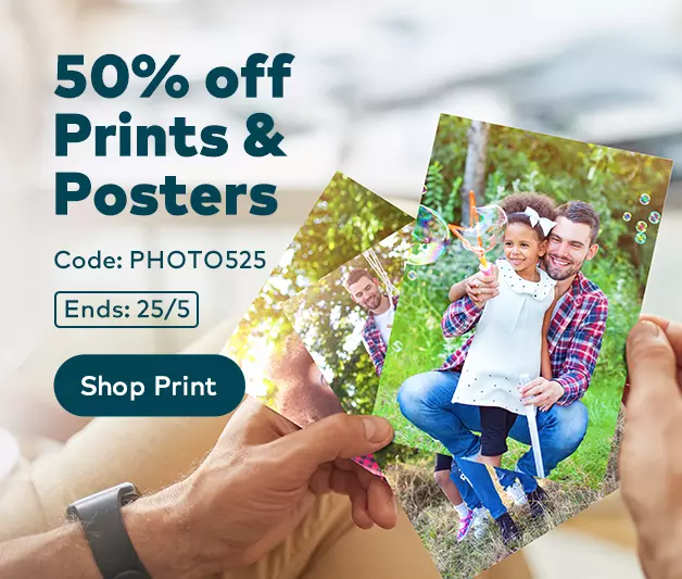 50% off prints