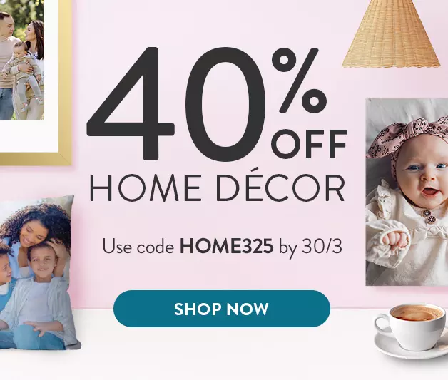 40% off home decor