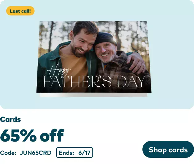 65% off Cards