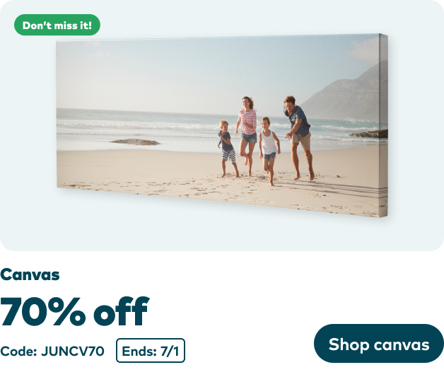 70% off Canvas