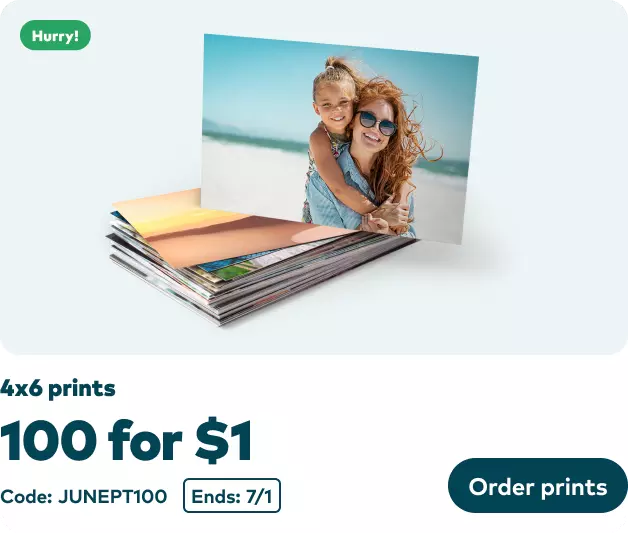 100 4x6 Prints @ $1