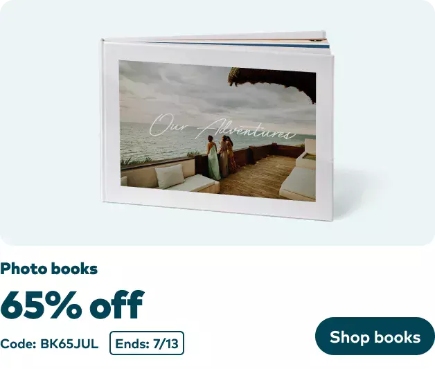 65% off Photo Books