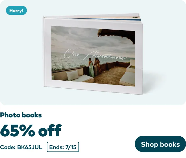 65% off Photo Books