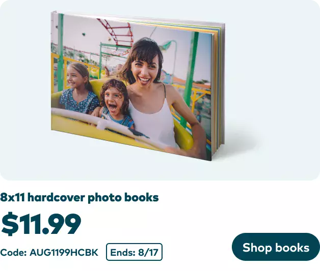 8x11 hardcover now $11.99