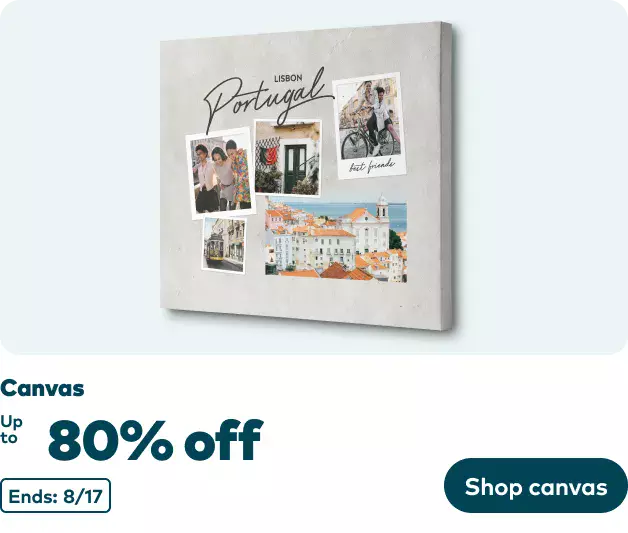 Up to 80% off Canvas