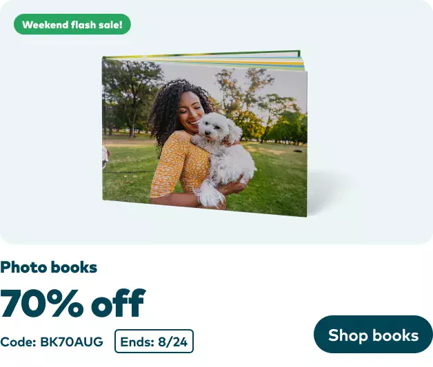 70% off Photo Books