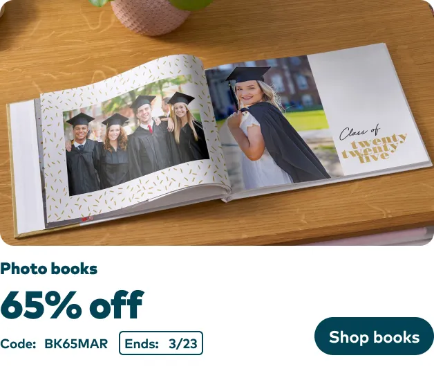 65% off Photo Books