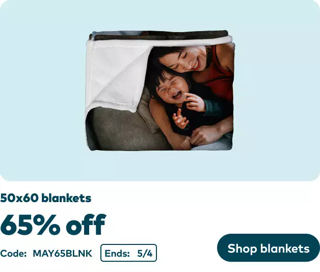 65% off 50x60 blankets
