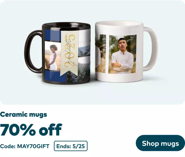 70% off Ceramic Mugs
