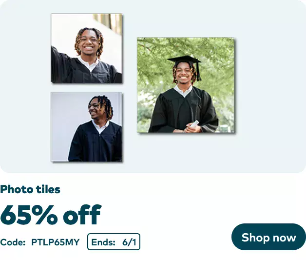 65% off Photo tiles