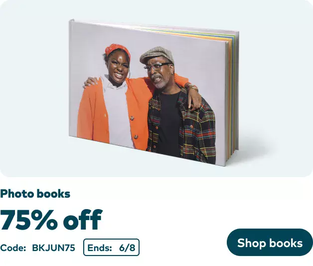 75% off Photo Books