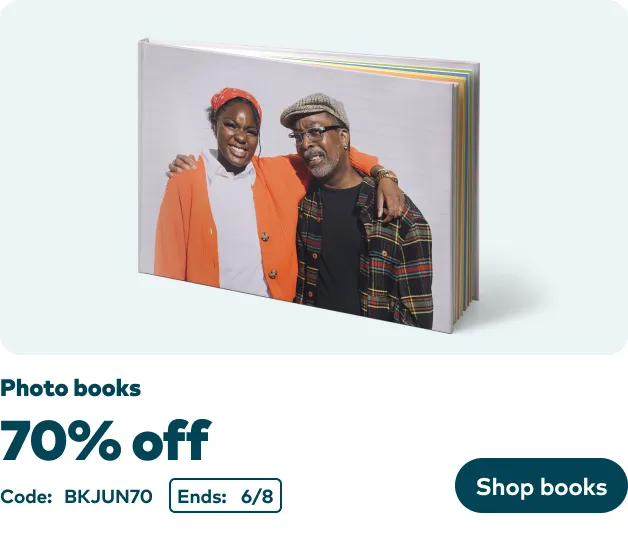 70% off Photo Books