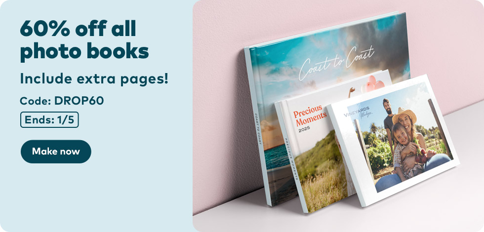 70% off all Photo Books*