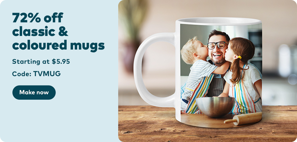 72% off Classic & Coloured Mugs