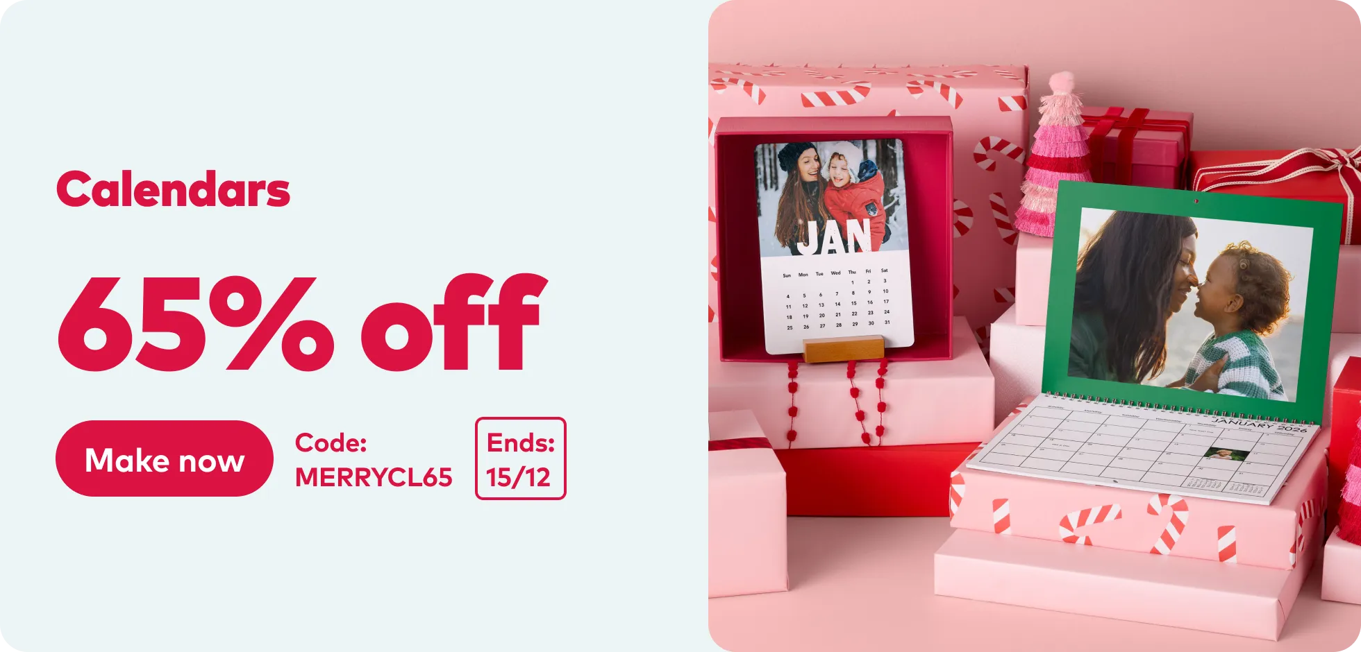 65% off Calendars.