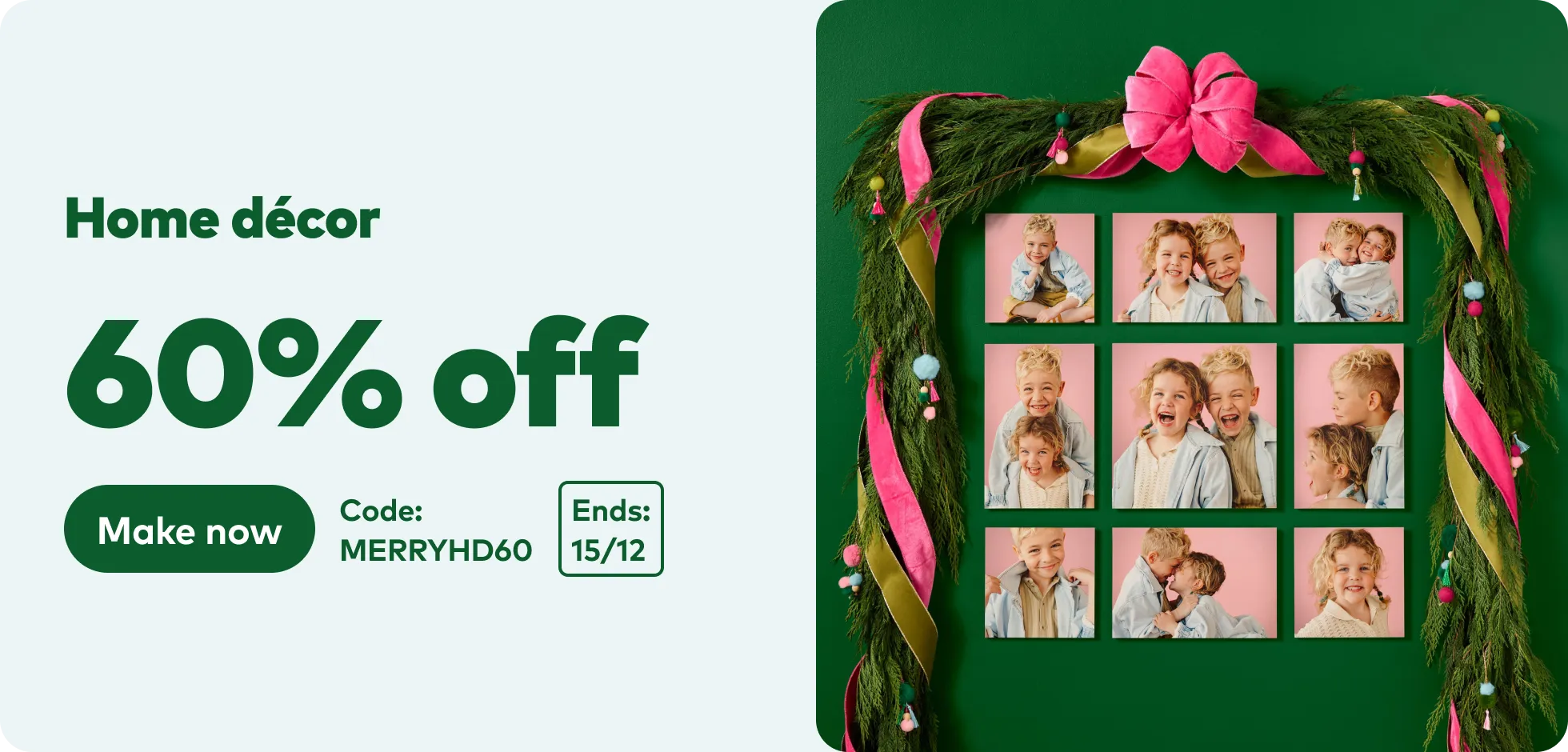 60% off Home Décor.