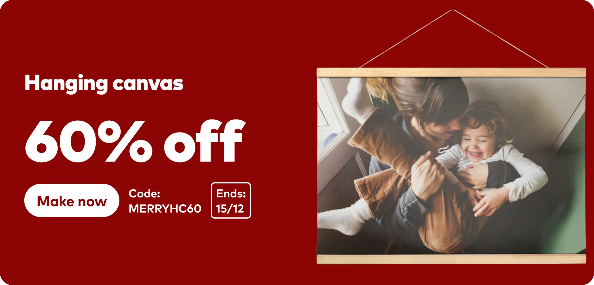 60% off Hanging Canvas.