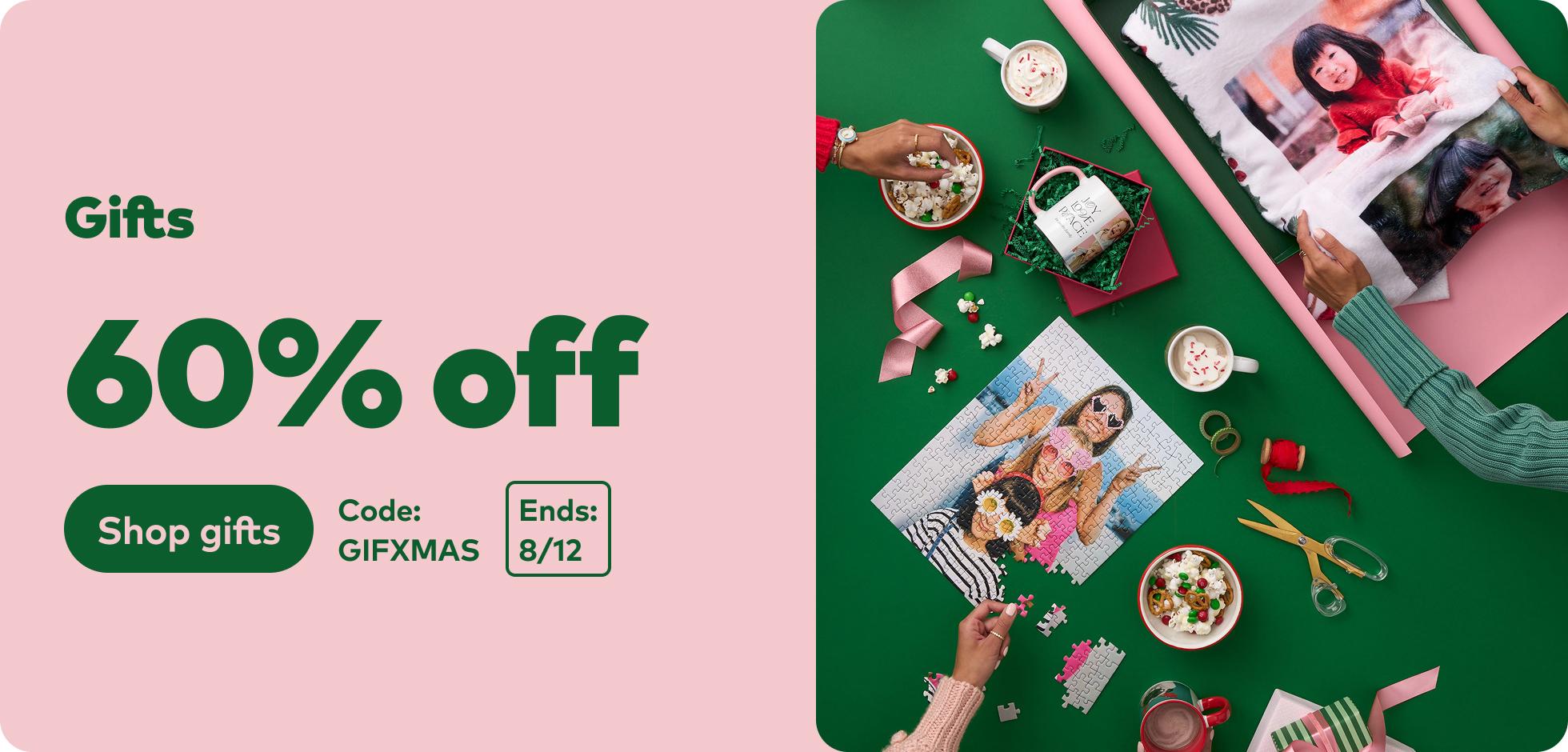60% off all Gifts