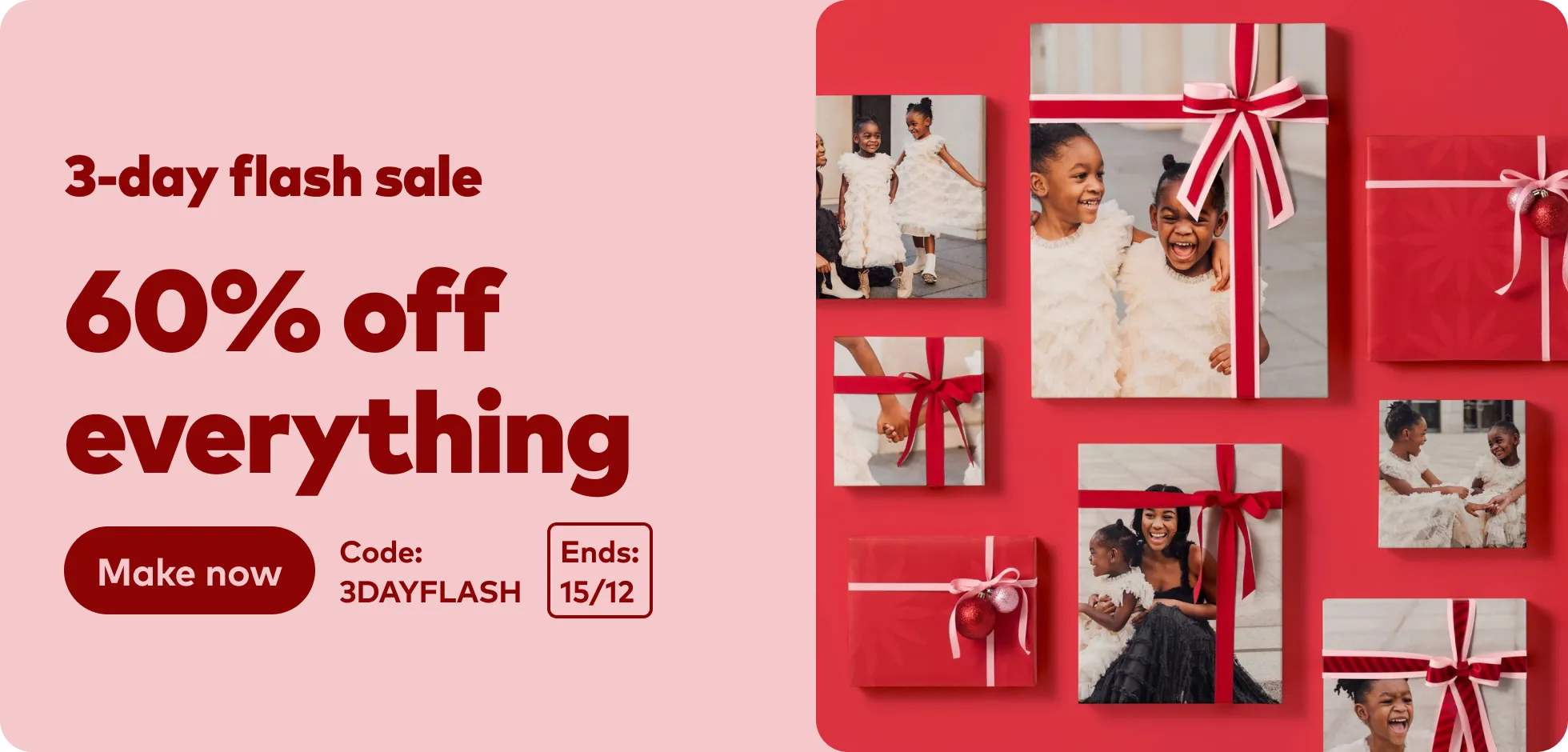 60% off everything. Flash sale. Code 3DAYFLASH
