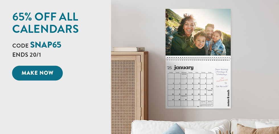 65% off all Calendars