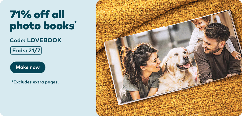 71% off all Photo Books*