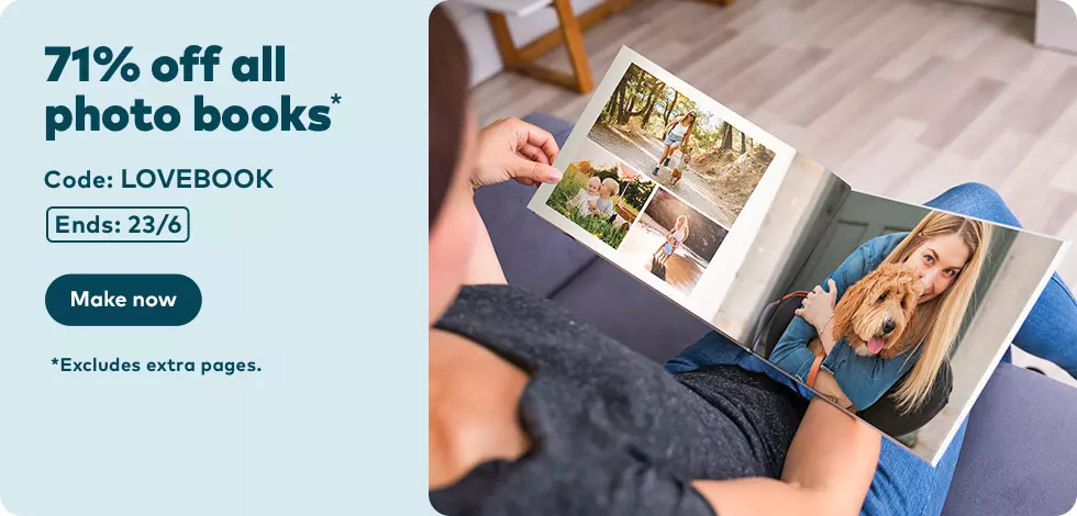 71% off all Photo Books*