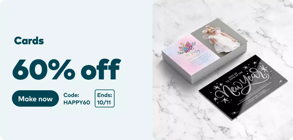 60% off all Cards