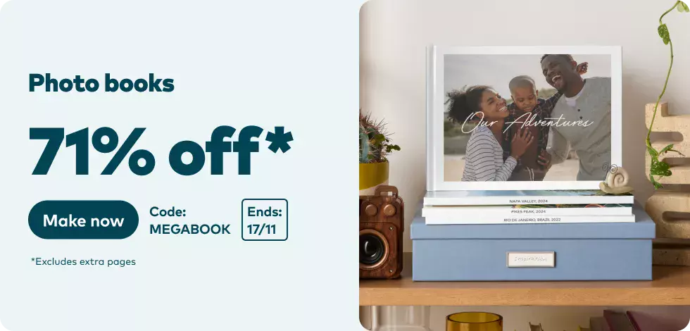71% off all Photo Books*