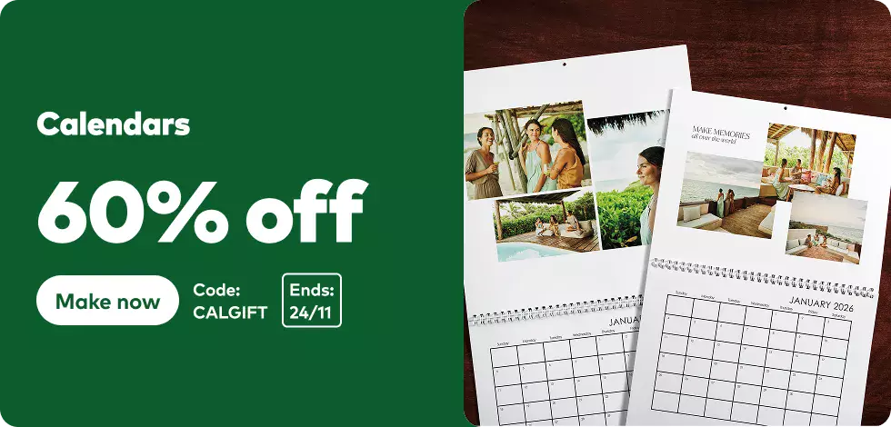 60% off all Calendars