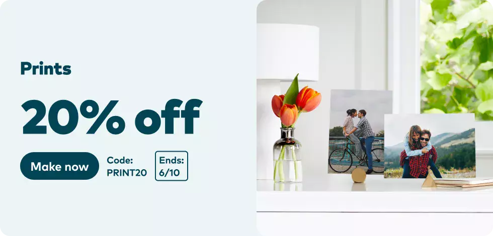 20% off all Prints