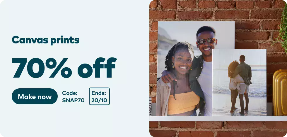 70% off all Canvas Prints