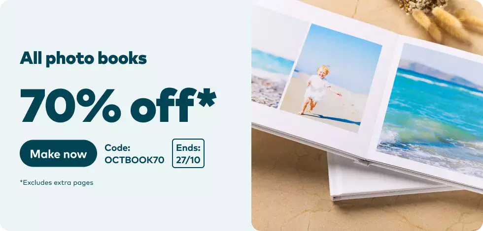 70% off all Photo Books*