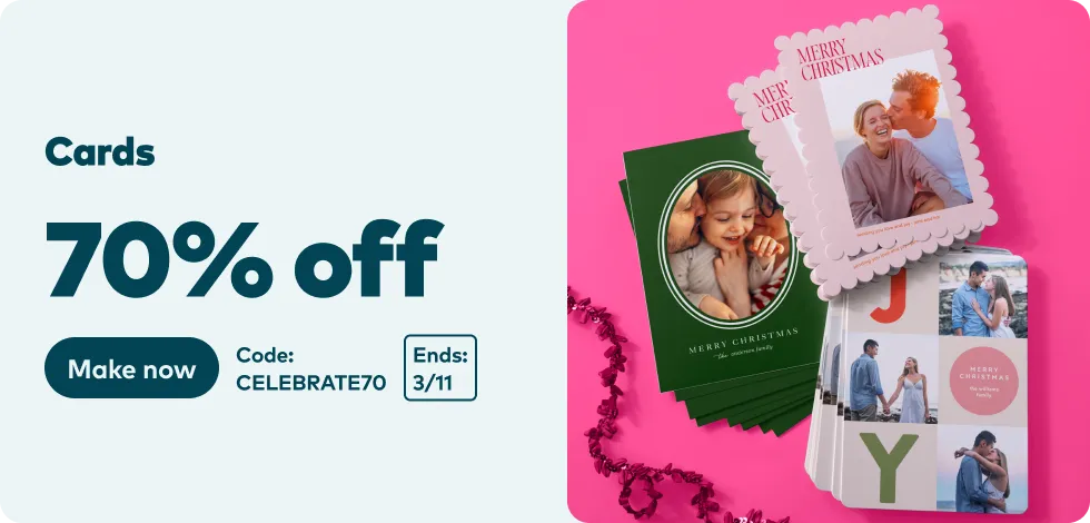 70% off all Cards