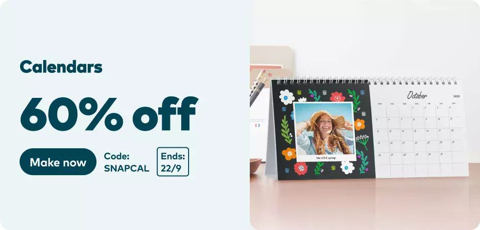 60% off all Calendars