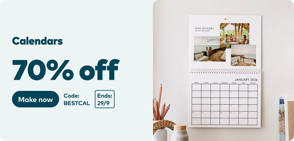 70% off all Calendars