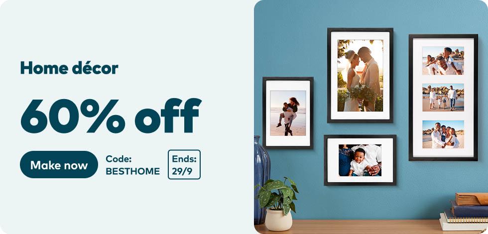 60% off all Home Decor