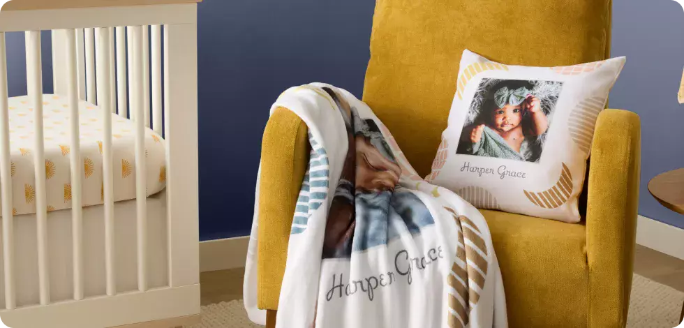 Cuddle up with cute blankets + pillows