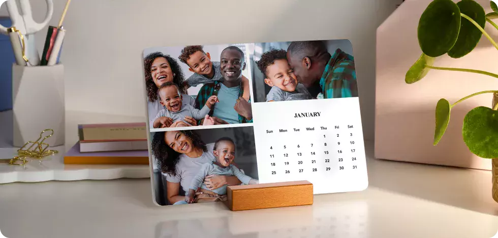 WOOD BLOCK DESK CALENDARS