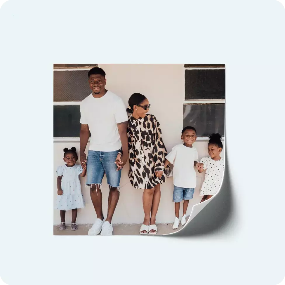 Reusable Sticker Mini Photo Prints Set of 5