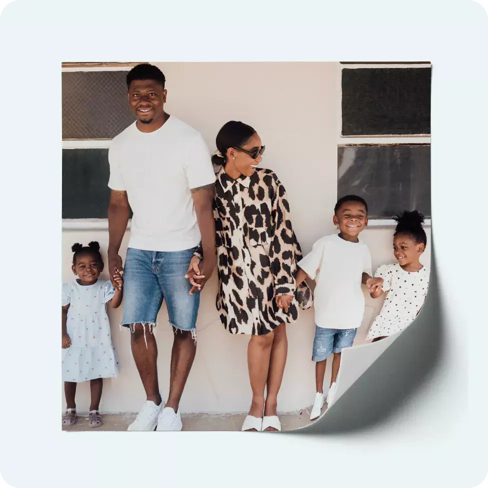 Reusable Square Stickers Set of 5 Square