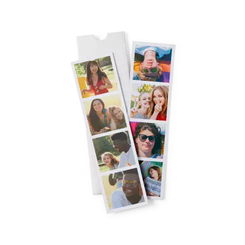 Photo booth strips (set of 4)