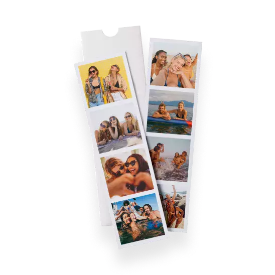 Magnetic photo strips