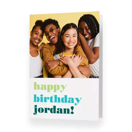 Folded greeting cards, single