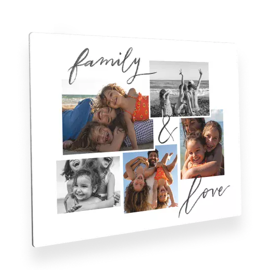 Metal photo panel, tabletop