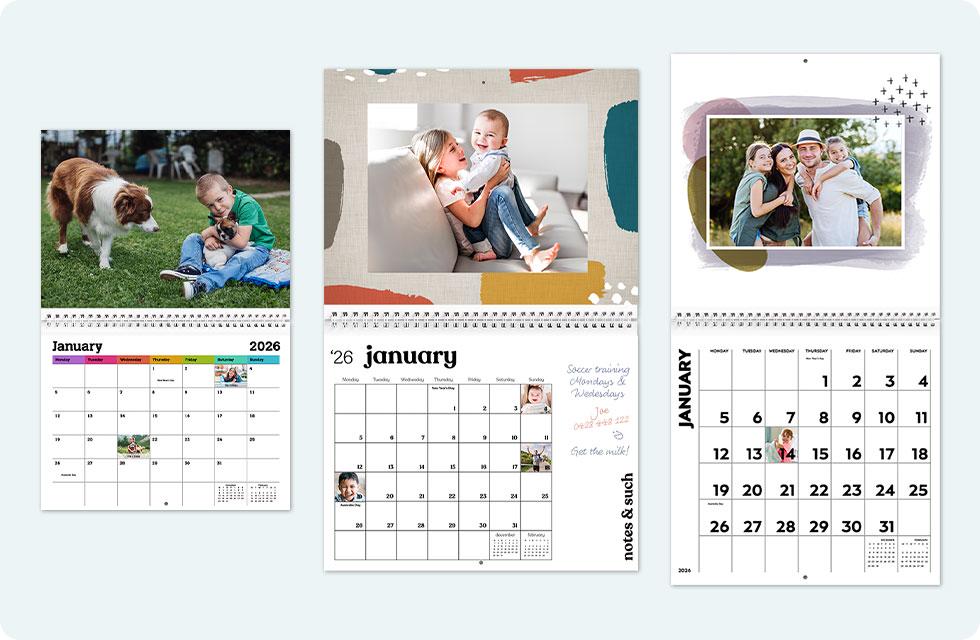 classic wall calendar, personalised calendar, photo calendar, custom calendar, printing calendars