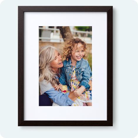Framed matted print