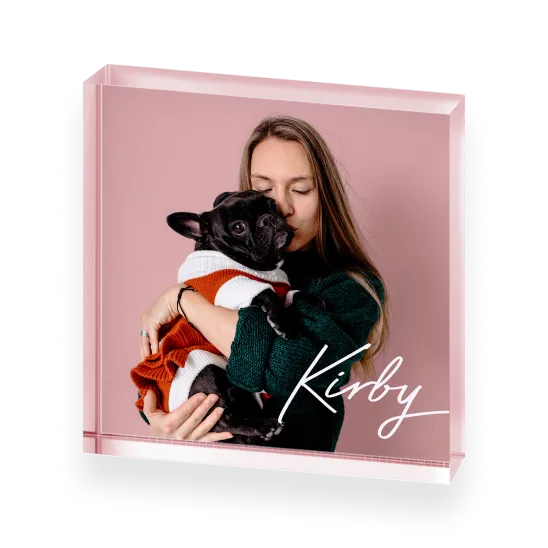 Acrylic photo block