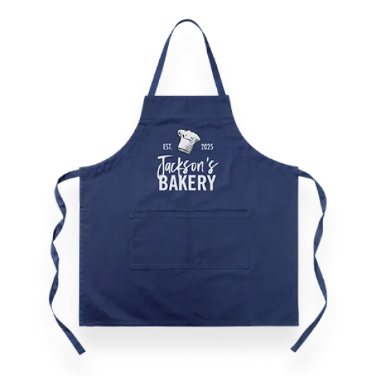 Navy apron
